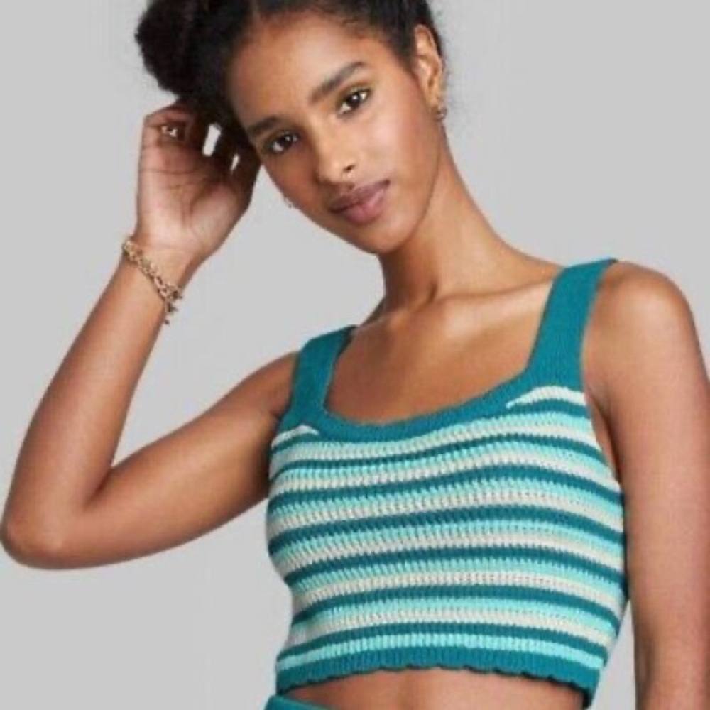 NWT Wild Fable Crochet Crop Top